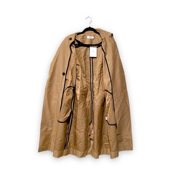 NWT A.L.C. Belted Trench Longline Coat in Camel Tan Size 2 - Picture 4 of 12